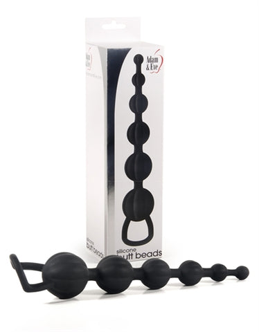 Adam and Eve Silicone Butt Bead - Black