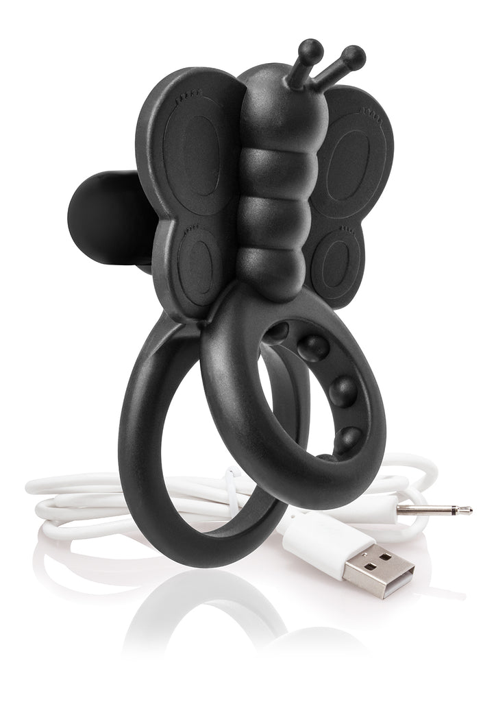 Charged Monarch Wearable Butterfly Vibe - Black