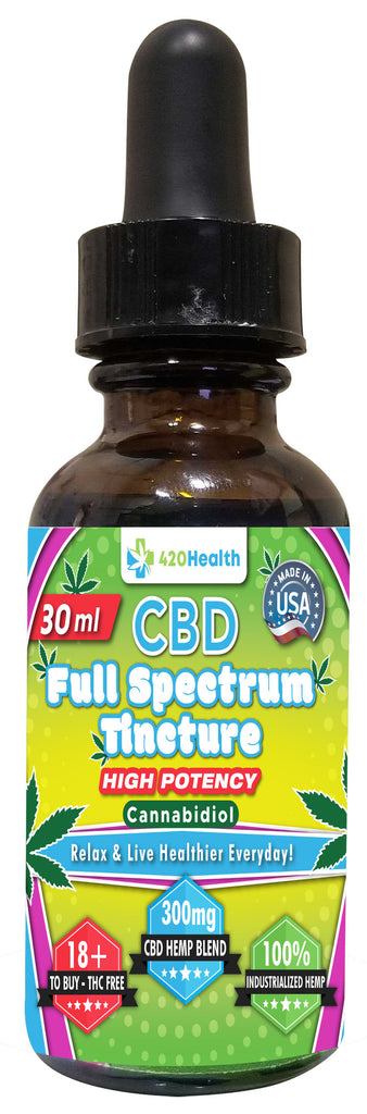 420 Health Pure Hemp Extract Oil - 300mg -  30ml - Bottle