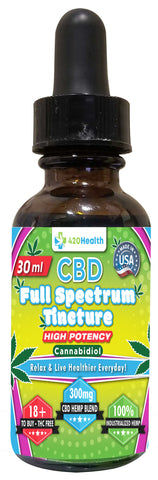 420 Health Pure Hemp Extract Oil - 300mg -  30ml - Bottle