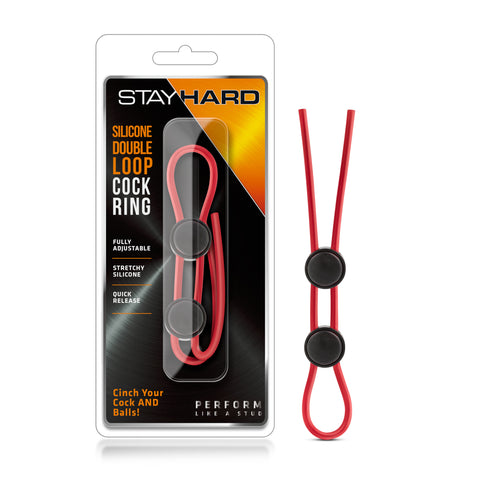 Stay Hard - Silicone Double Loop Cock Ring.
