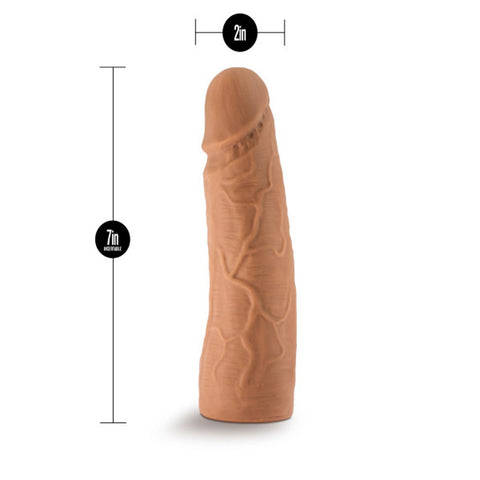 Lock on - 7 Inch Realistic Lock on Dildo - Mocha