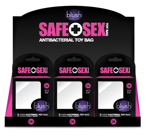 Safe Sex - Antibacterial Toy Bag - Small - 24 Piece Counter Display