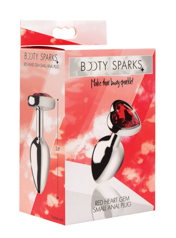 Red Heart Gem Anal Plug -