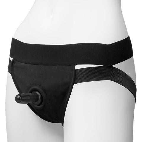 Vac- U- Lock Panty Harness With Plug - Dual Strap -  L- Xl