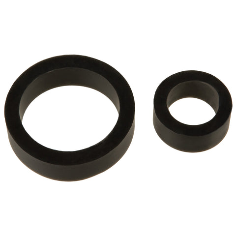 Titanmen Cock Ring Platinum Silicone Double Pack