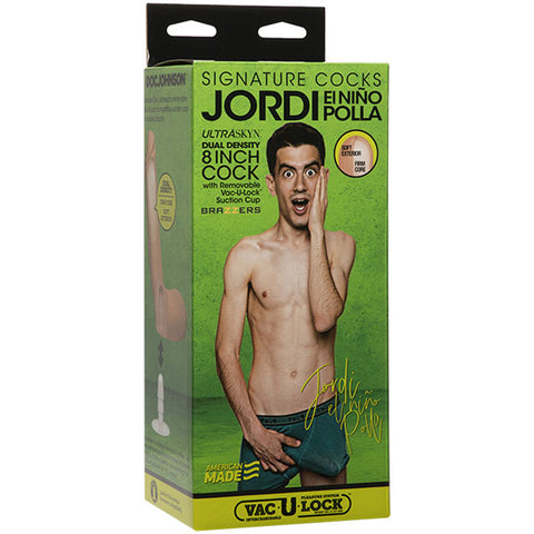 Signature Cocks - Jordi El Niño Polla -  8 Inch  - Ultraskyn Cock With Removable Vul Suction Cup