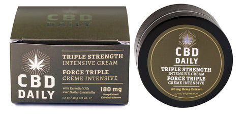 Cbd Daily Triple Strength Intensive Cream - 12 Count Display With Tester