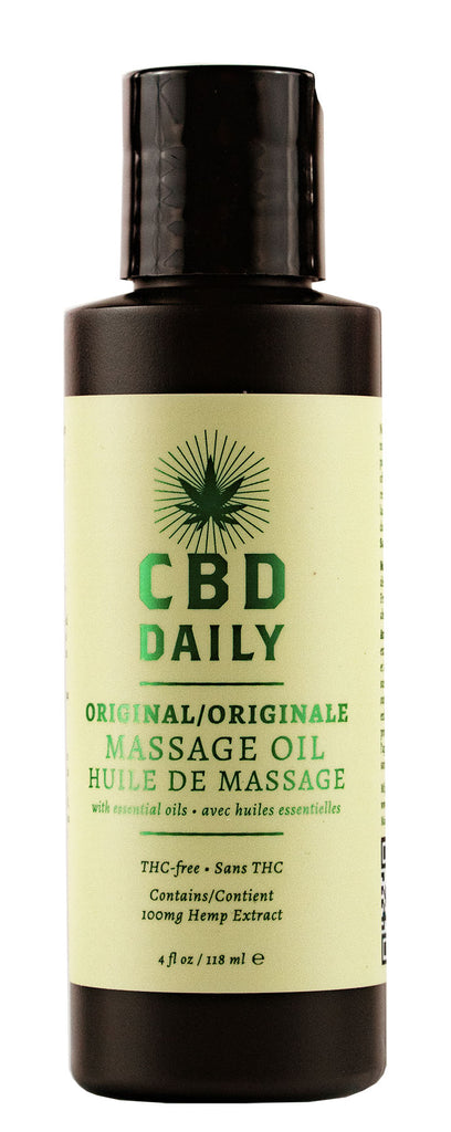 Hemp Daily Massage Oil 100mg 4oz - 118ml