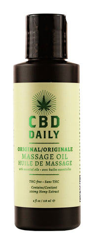 Hemp Daily Massage Oil 100mg 4oz - 118ml