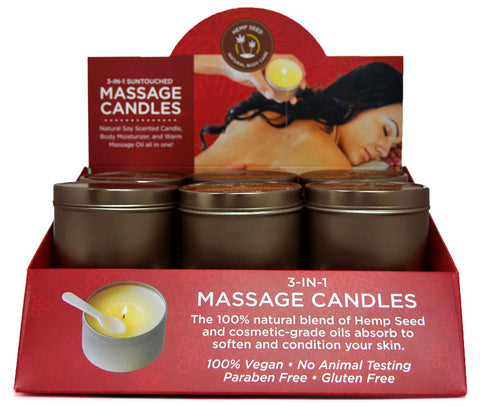 Pre-Pack 12pc Holiday Candle Display Includes Tester