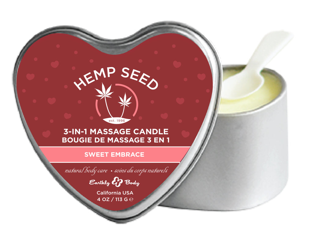 Heart Candle 3-N-1 Sweet Embrace 4 Oz