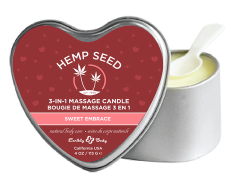 Heart Candle 3-N-1 Sweet Embrace 4 Oz