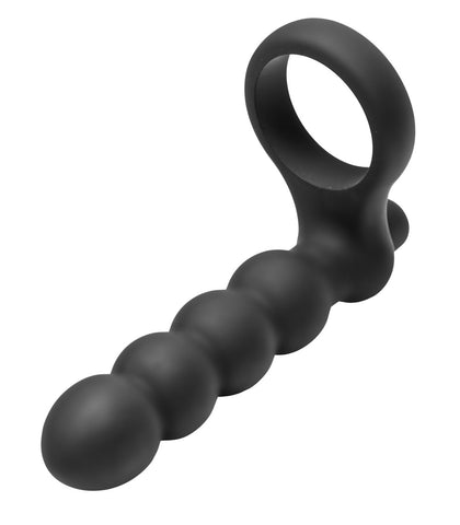 Double Fun Cock Ring With Double  Penetration Vibe