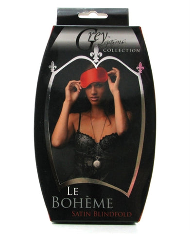 Le Boheme Satin Blindfold - Red