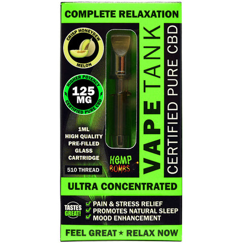 Hemp Bombs 125mg Hemp Vape Tank Cartidge - 6 Ct Display