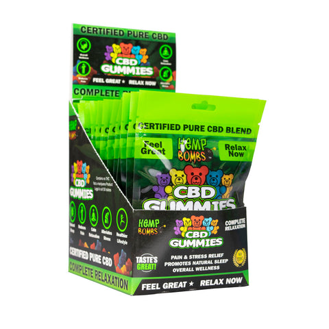 Hemp Bombs Gummies 12 Ct Display 75mg