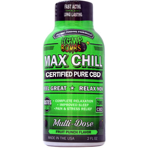 Hemp Bombs Max Chill Shot 2 Fl. Oz. 75mg