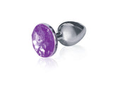 The 9's the Silver Starter Bejeweled Stainless Steel Plug -