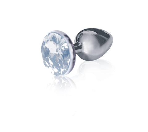 The 9's the Silver Starter Bejeweled Stainless Steel Plug -