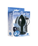 The 9's the Silver Starter Anodized Bejeweled Stainless Steel Plug -