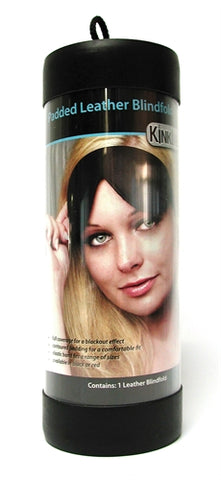 Padded Leather Blindfold - Black