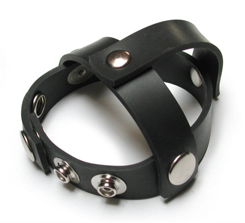 Rubber Snap-on Ball Splitting Cock Harness