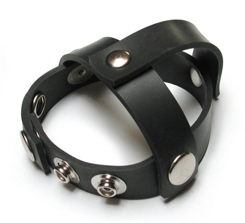 Rubber Snap-on Ball Splitting Cock Harness