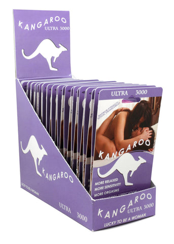 Kangaroo Ultra 3000 Violet for Her - 30 Count  Display