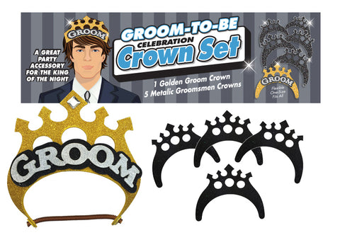 Groom-to-Be Celebration Crown Set