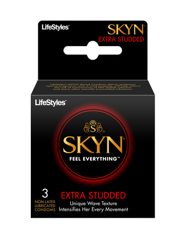 Lifestyles Skyn Extra Studded 3 Pk