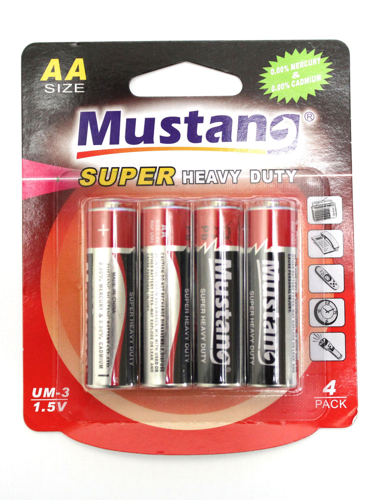 Mustang Batteries 4 Pack - Super Heavy Duty