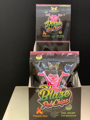 Blaze Pot Chips - 10 Count Display