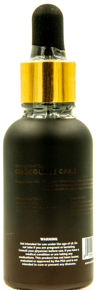 Mile High Cure Hemp Derived Oil Chocolate Cake 30ml Dropper Bottle 1250mg - 10ct Display