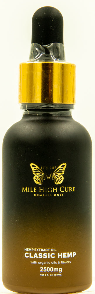 Mile High Cure Classic Hemp Derived Oil 30ml Dropper Bottle