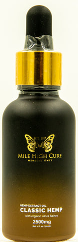 Mile High Cure Classic Hemp Derived Oil 30ml Dropper Bottle