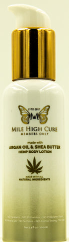 Mile High Cure Hemp Lotion With Argan Oil and Shea Butter Fl Oz.