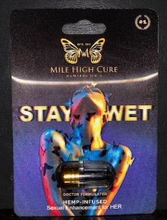 Mile High Cure Stay Wet Hemp Infused Sexual Enhancement for Her Single Pack