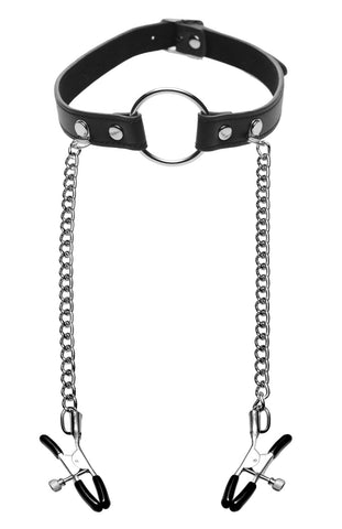 Seize O-Ring Gag Nipple Clamps