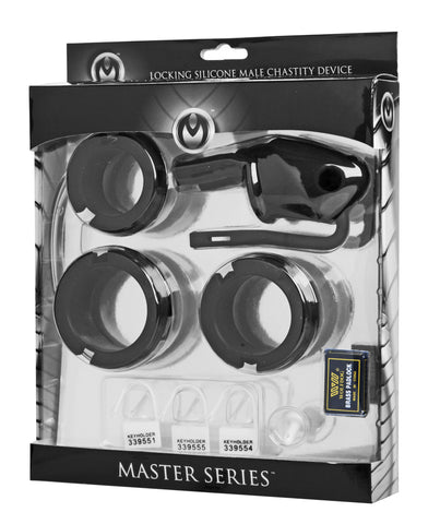 Sados Shadow Locking Silicone Male Chastity  Device