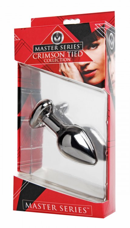 Crimson Tied Scarlet Heart Jewel Anal Plug