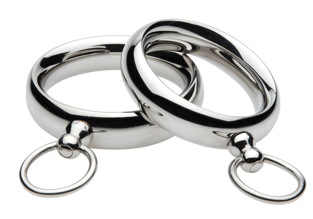 Lead Me Stainless Steel Cock Ring - 1.95