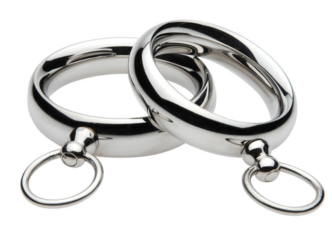 Lead Me Stainless Steel Cock Ring - 1.95