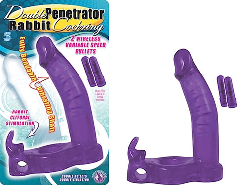 Double Penetrator Rabbit Cock Ring
