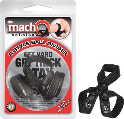 The Macho Collection 8-Style-Ball Divider - Black