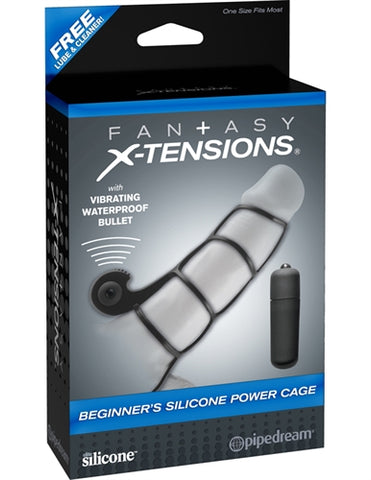 Fantasy X-Tensions Beginners Silicone Power  Cage - Black