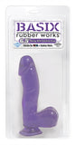 Basix Rubber Works - 6.5 Inch Dong With Suction Cup