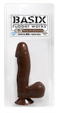 Basix Rubber Works - 6.5 Inch Dong With Suction Cup