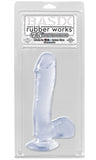 Basix Rubber Works - 7.5 Inch Dong With Suction Cup
