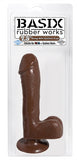Basix Rubber Works - 7.5 Inch Dong With Suction Cup